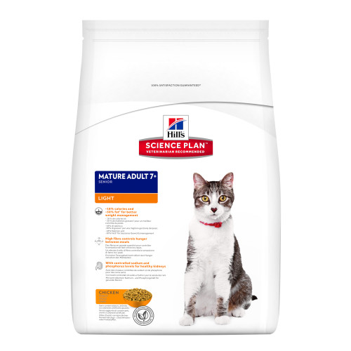 Hills Science Plan Feline Mature Adult 7+ Light Chicken
