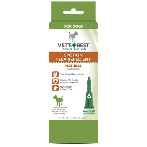 Vets Best Natural Flea Spot On for Dogs