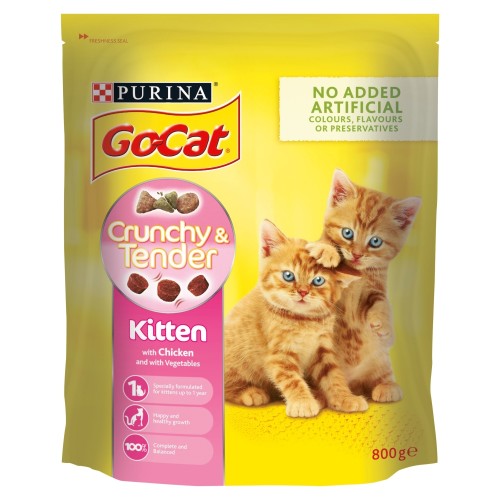Go-Cat Crunchy And Tender Chicken Kitten Food