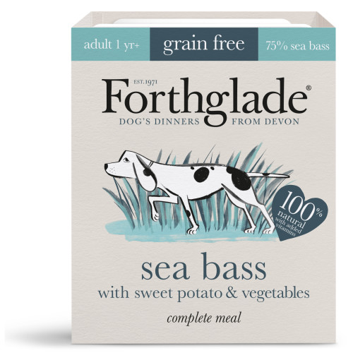 Forthglade Complete Grain Free Sea Bass, Sweet Potato & Veg Adult Dog Food