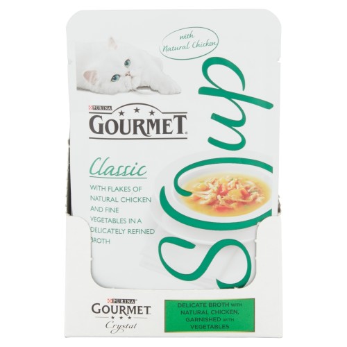 Gourmet Classic Soup Chicken & Vegetables Adult Cat Food