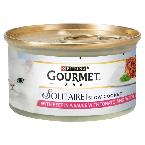 Gourmet Solitaire Beef in Tomato Sauce Cat Food