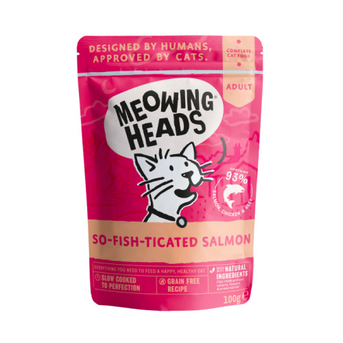 Meowing Heads So-Fish-Ticated Salmon Wet Cat Food