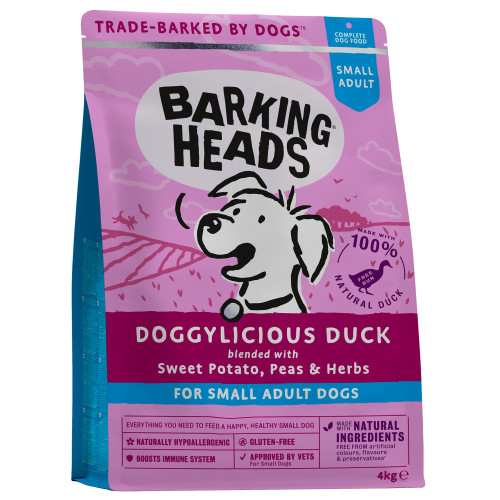 Barking Heads Small Breed Doggylicious Duck Grain Free Small Dog Food