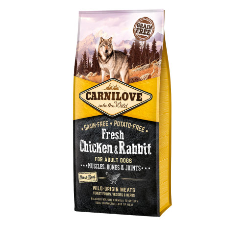 Carnilove Fresh Chicken & Rabbit Adult Dry Dog Food