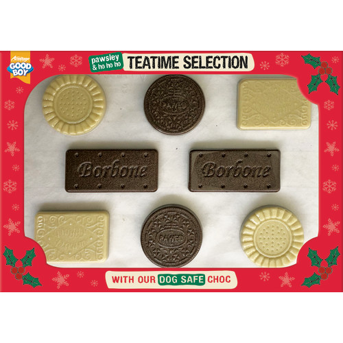 Good Boy Teatime Selection Christmas Box with Dog-safe Choc