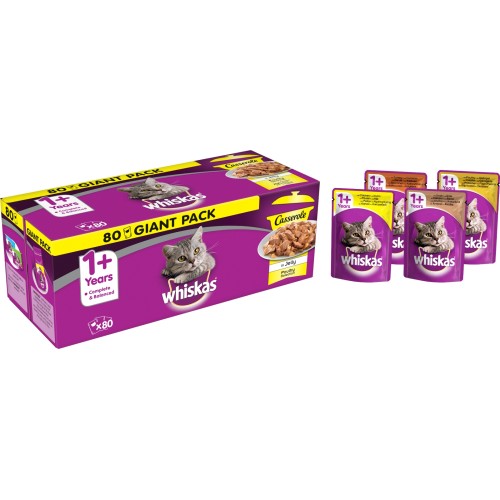 Whiskas 1+ Casserole Poultry Selection Adult Cat Food