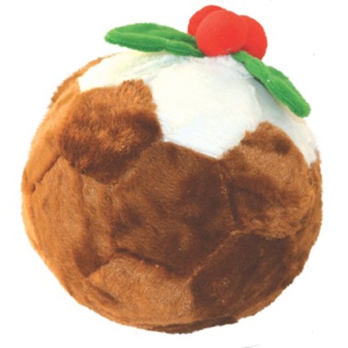 Happy Pet Football Christmas Pudding Dog Toy