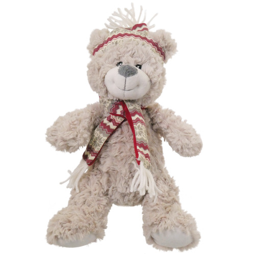 Rosewood Luxury Silver Plush Christmas Polar Bear Dog Toy