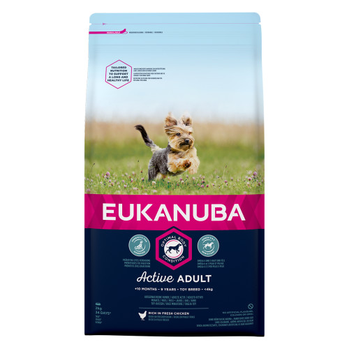 Eukanuba Active Adult Chicken Toy Breed Dog Food