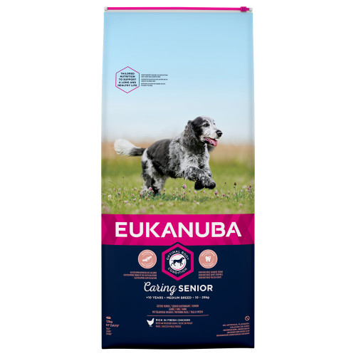 Eukanuba Caring Senior Chicken Medium Breed Senior Dog Food