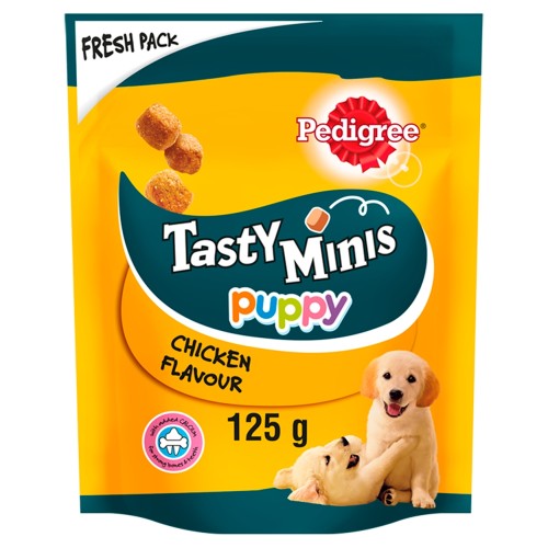 Pedigree Tasty Minis Chicken Puppy Treats 125g x 8 SAVER PACK