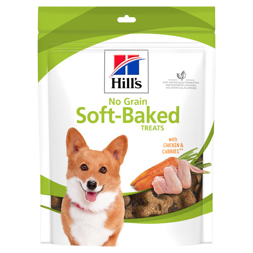 Hills No Grain Soft Baked Chicken & Carrots Dog Treats 227g x 6 SAVER PACK