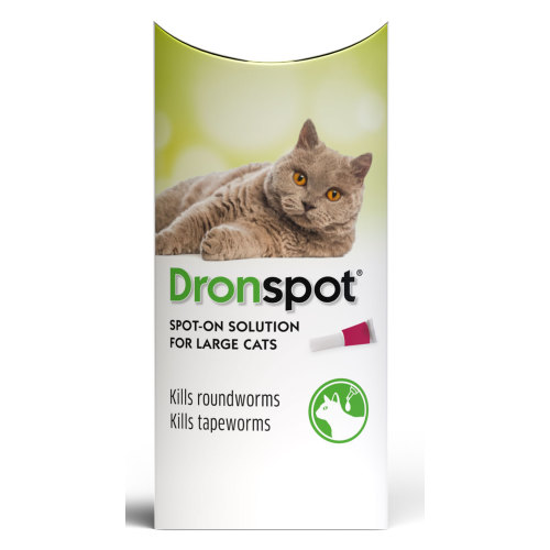 Dronspot Spot On Wormer for Cats Large Cats 5-8kg - 1 Pipette NFA-CS