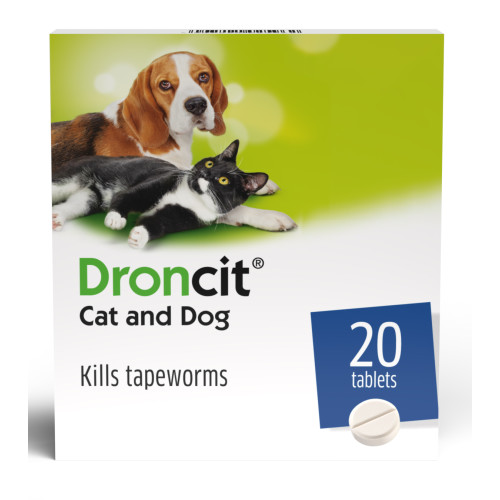 Droncit Tapewormer Tablets for Cats & Dogs 50mg - 20 Tablets