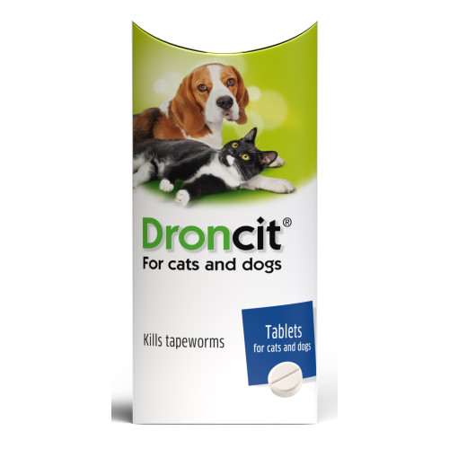 Droncit Tapewormer Tablets for Cats & Dogs 50mg - Single Tablet