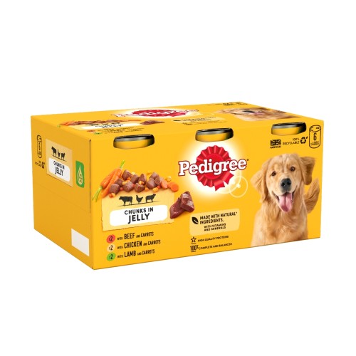 Pedigree Meaty Meals in Jelly Wet Adult Dog Food 400g x 24