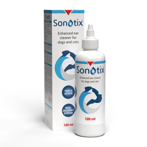 Sonotix Triple Action Ear Cleaner for Dogs and Cats 120ml