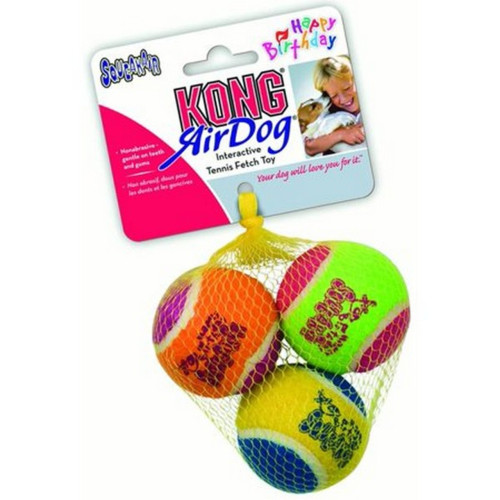 KONG SqueakAir Birthday Ball Dog Toy 3 Pack