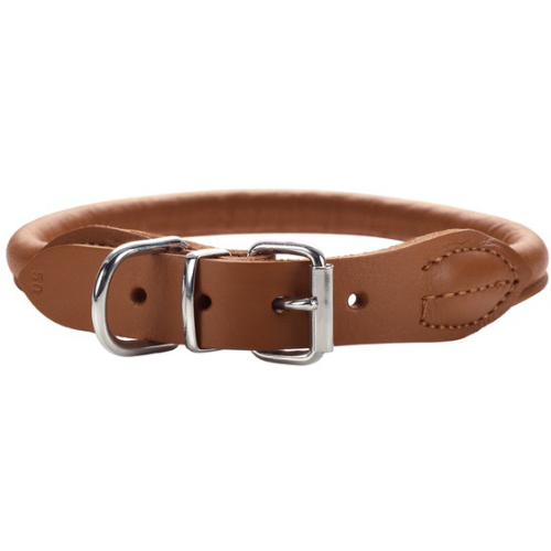 Hunter Round And Soft Elk Leather Dog Collar Hunter Round And Soft Elk Leather Dog Collar