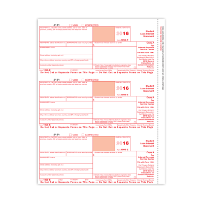 Form 1098-E Federal Copy A | Mines Press