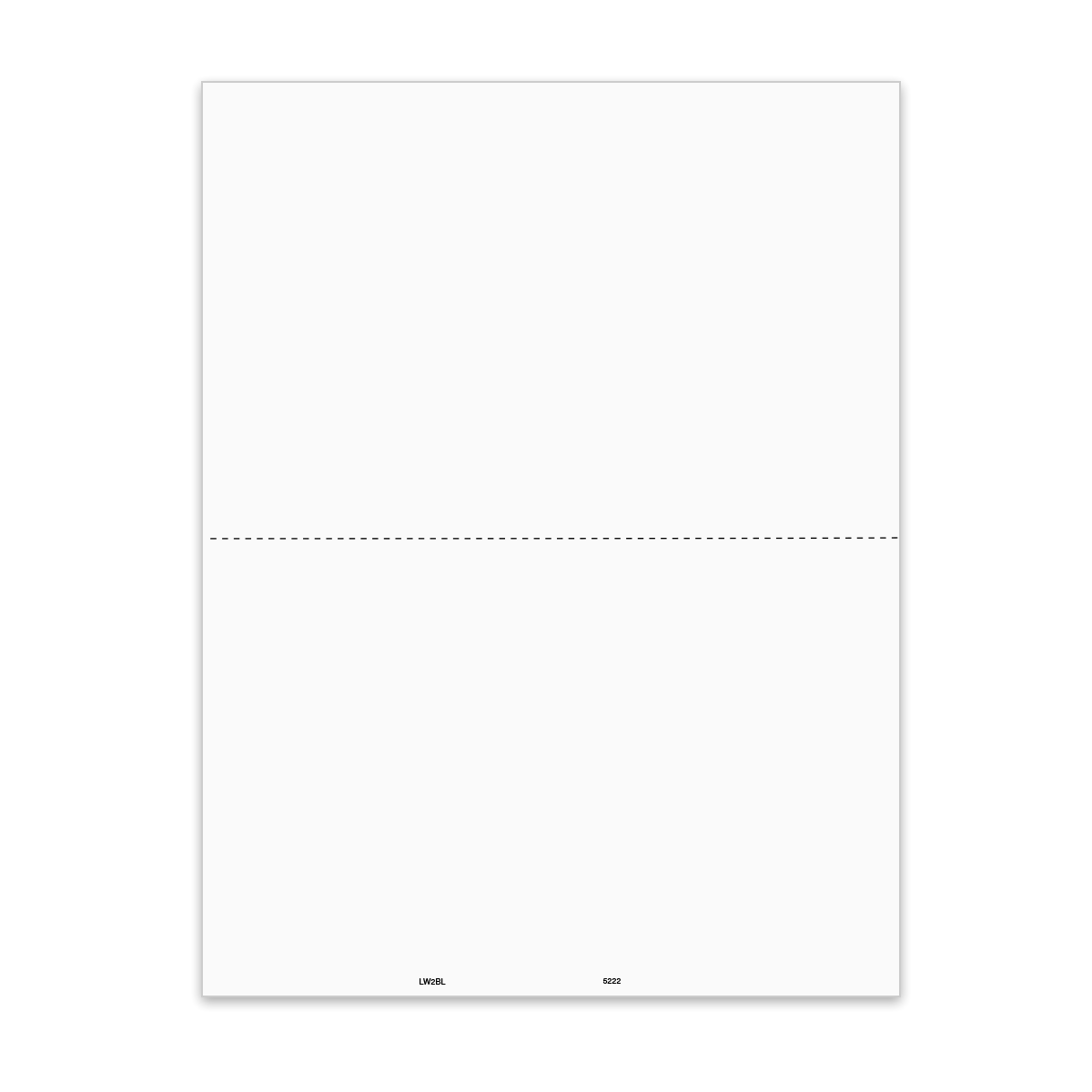 2-Up Blank W-2 Form | Employee Instructions | Mines Press