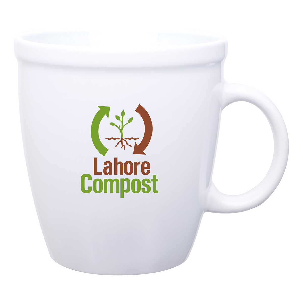 Coffee House 18 Oz. Glossy Ceramic Mug Mines Press