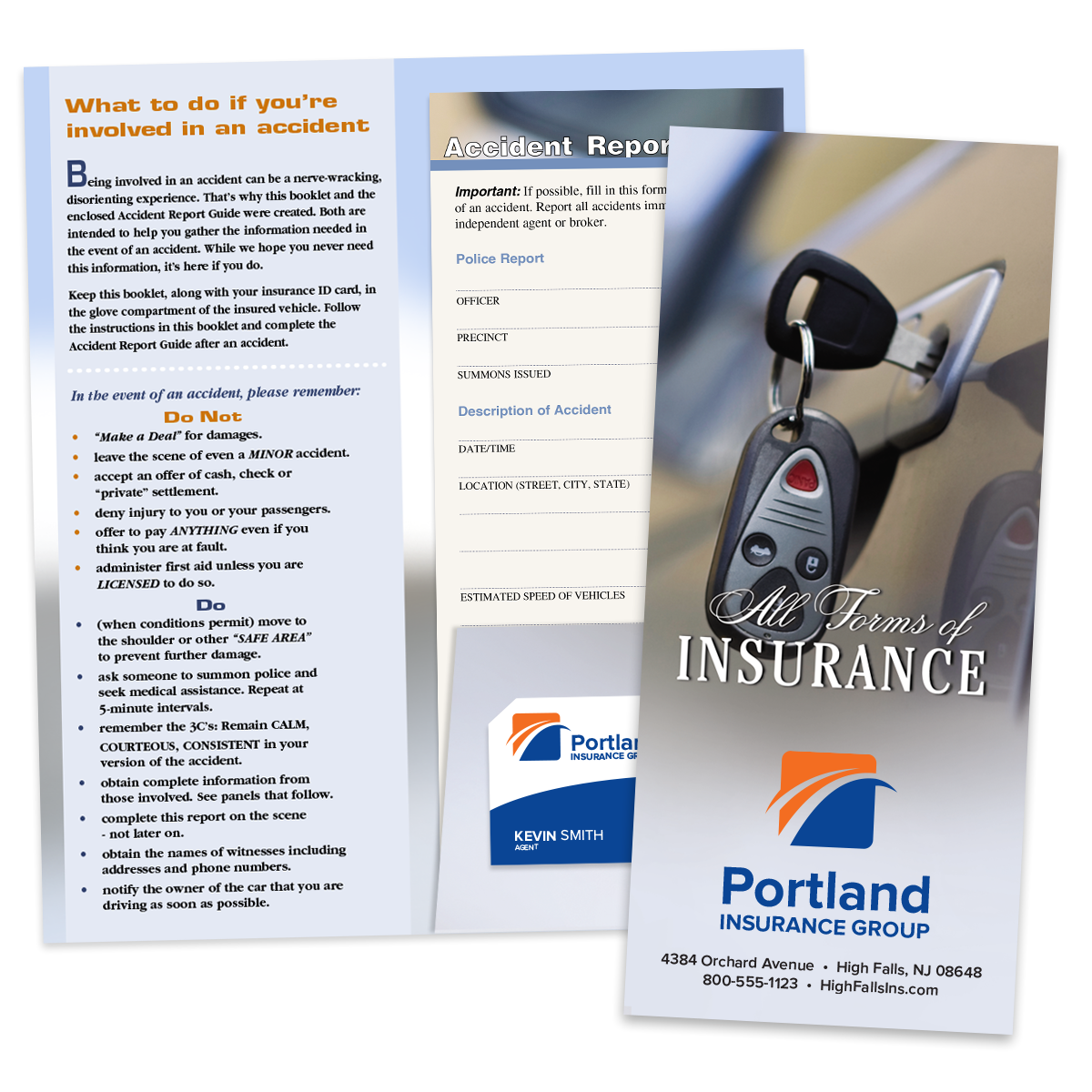 Printed Insurance Card Holder Kits Mines Press