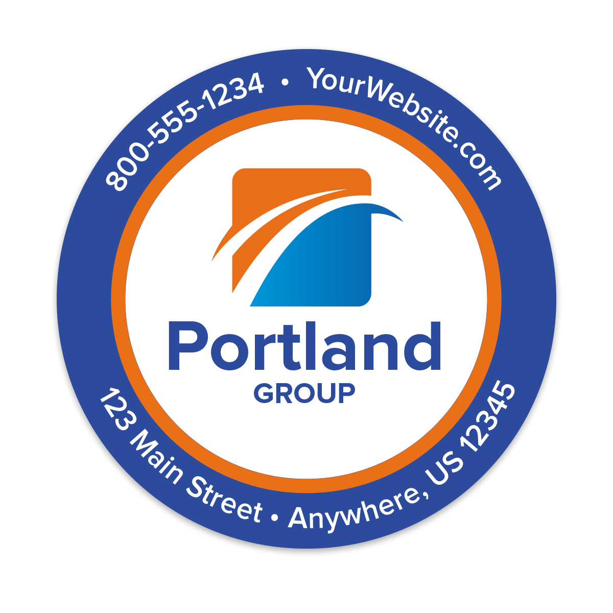 Custom Business Sticker with Logo Mines Press