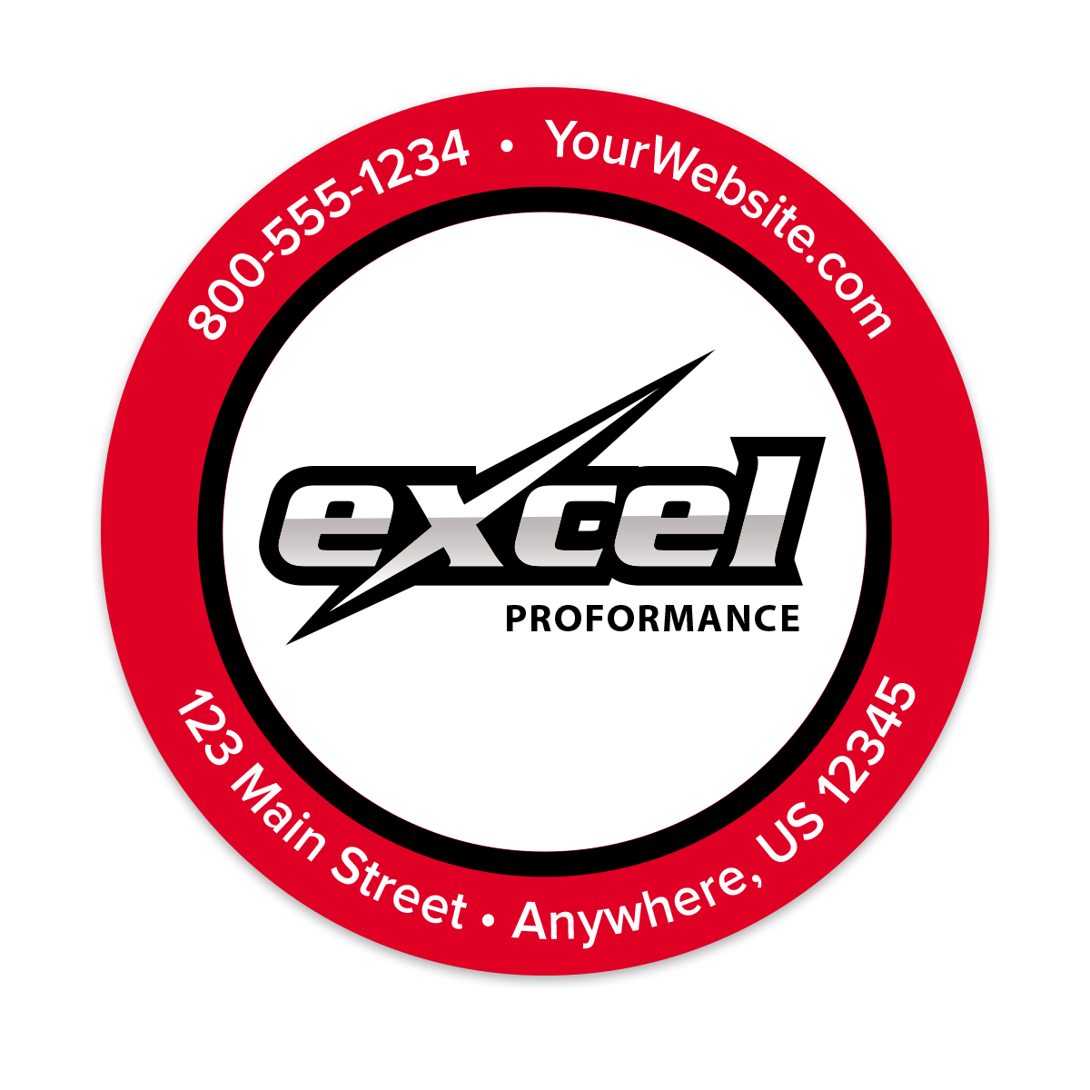 Custom Business Sticker with Logo Mines Press