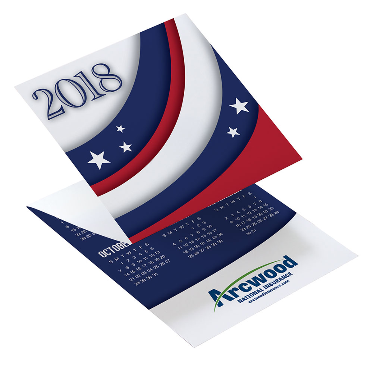 USA Tri-Fold Greeting Card Calendar | Mines Press