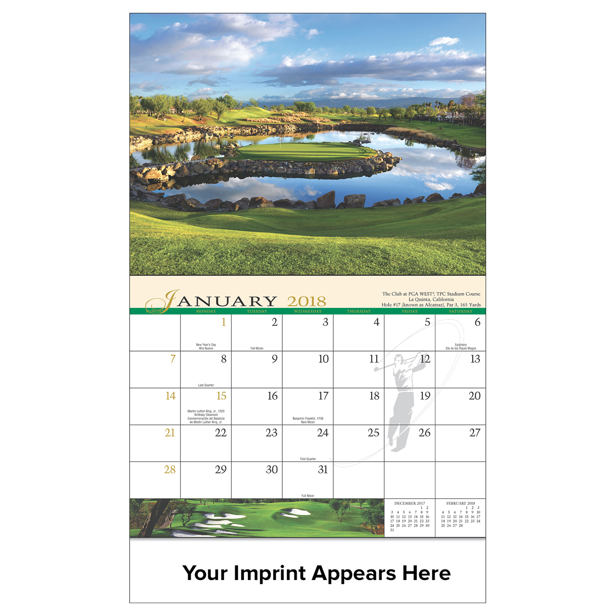 Golf Calendars 2024 Wall Texture Nissy Blakelee