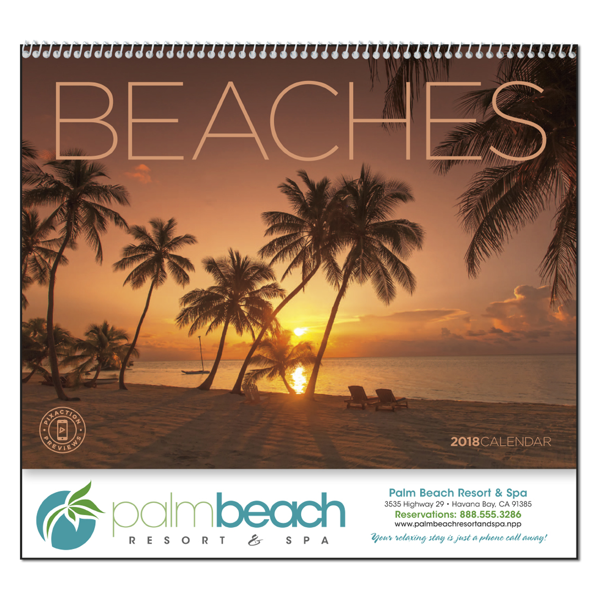 Beaches Wall Calendar Mines Press