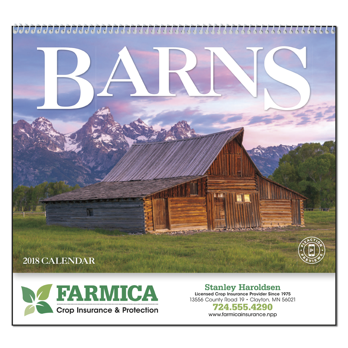 Barns Wall Calendar Mines Press