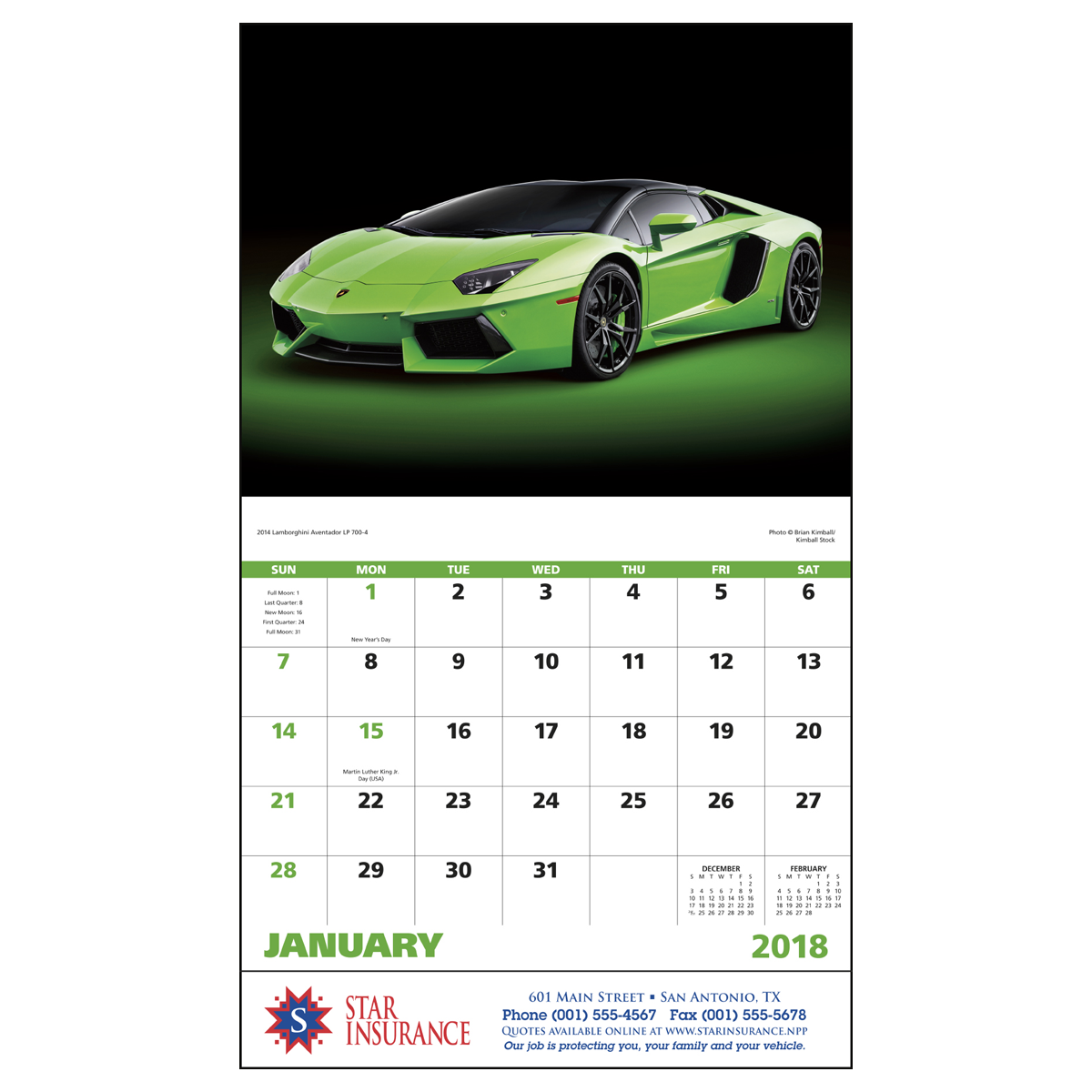 Exotic Sports Cars Wall Calendar | Mines Press