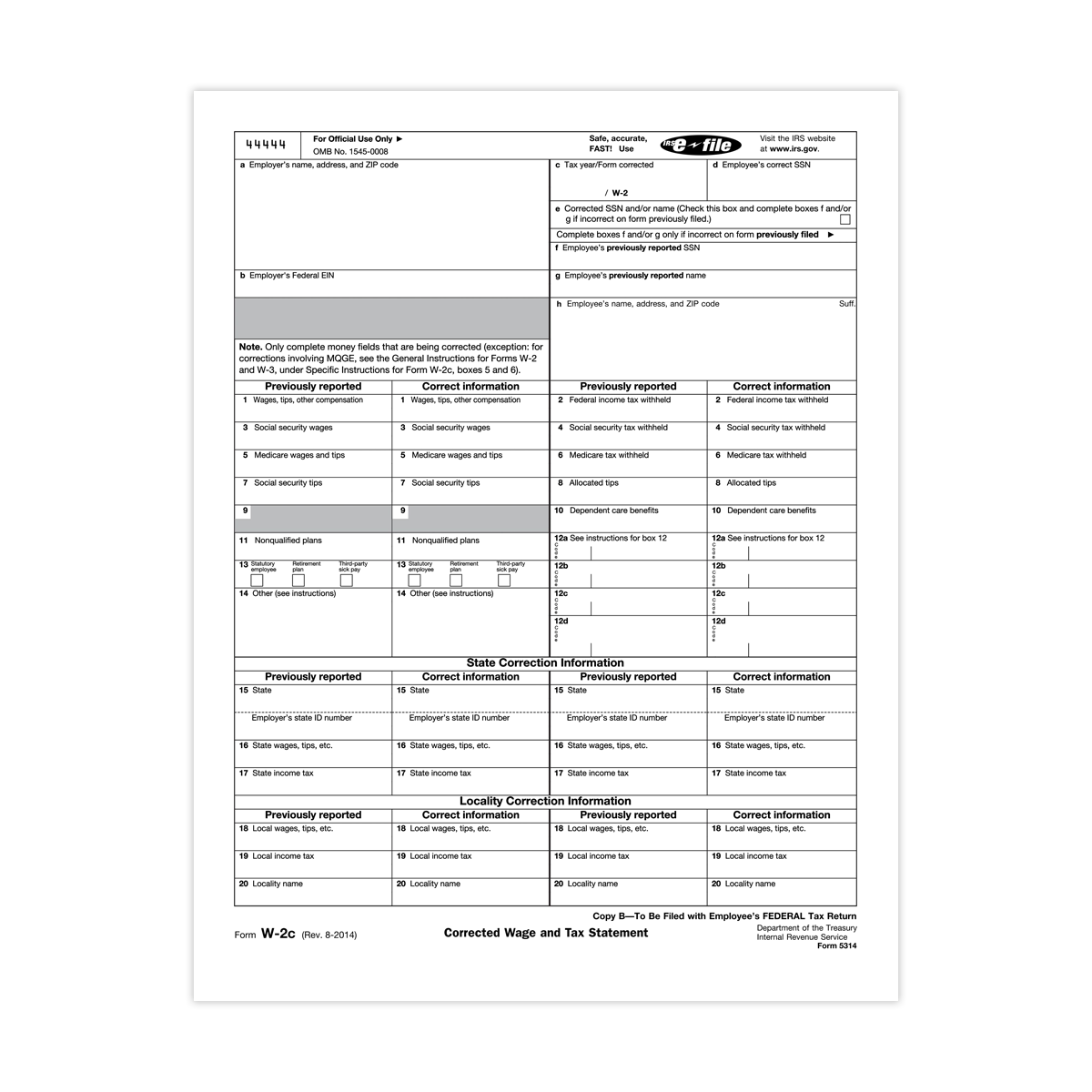 form w 2c laser copy b 5314 mines press w 2 c form