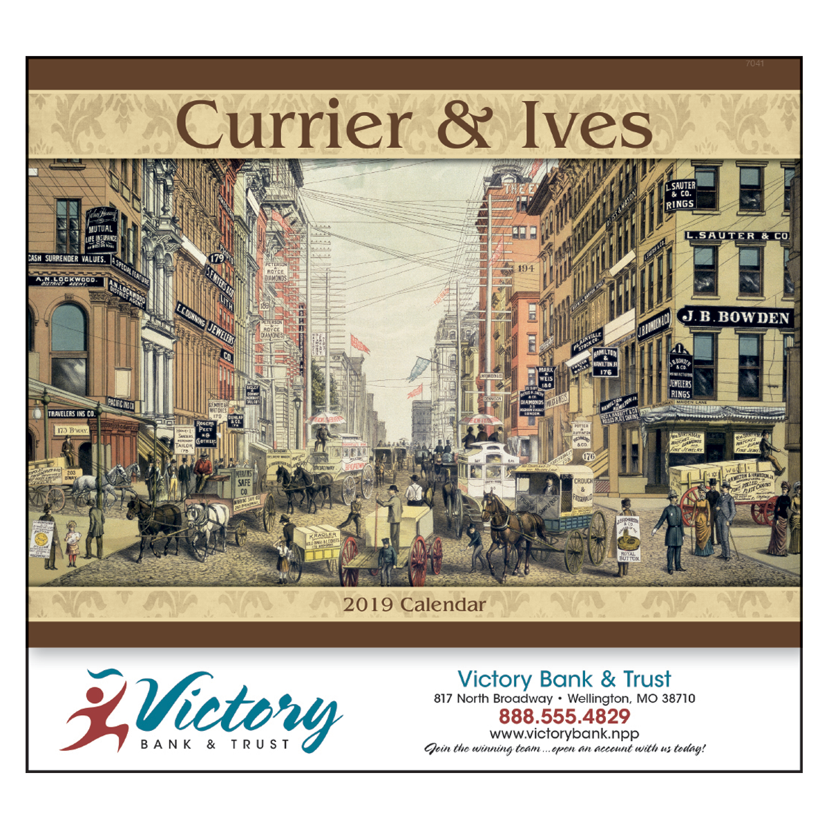 Currier & Ives Wall Calendar Mines Press