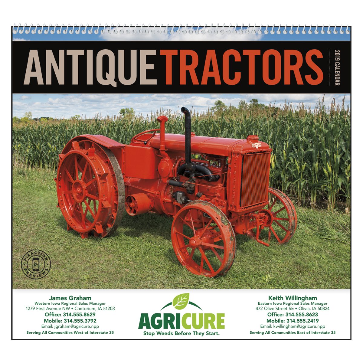 Antique Tractors Wall Calendar Mines Press