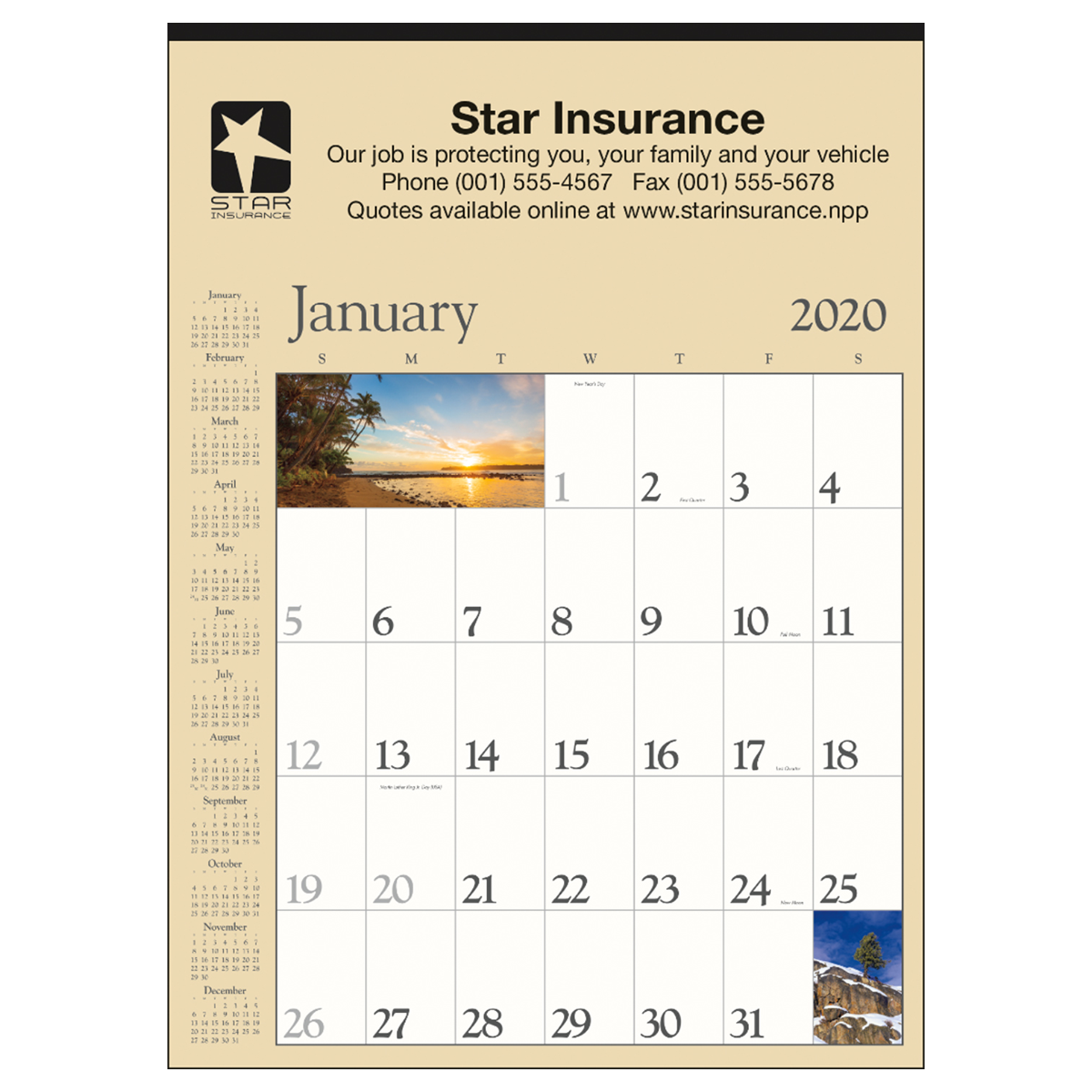 Scenic Commercial Wall Calendar Mines Press