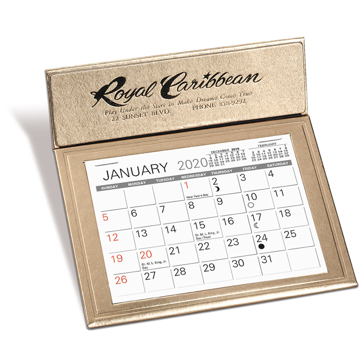 Gold Crown Desk Calendar Mines Press