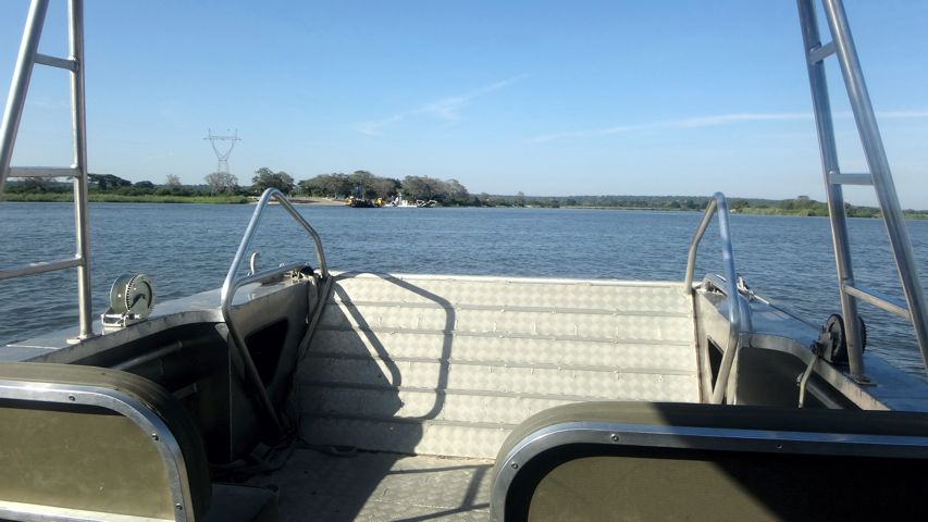 Kazungula Ferry across Zambezi