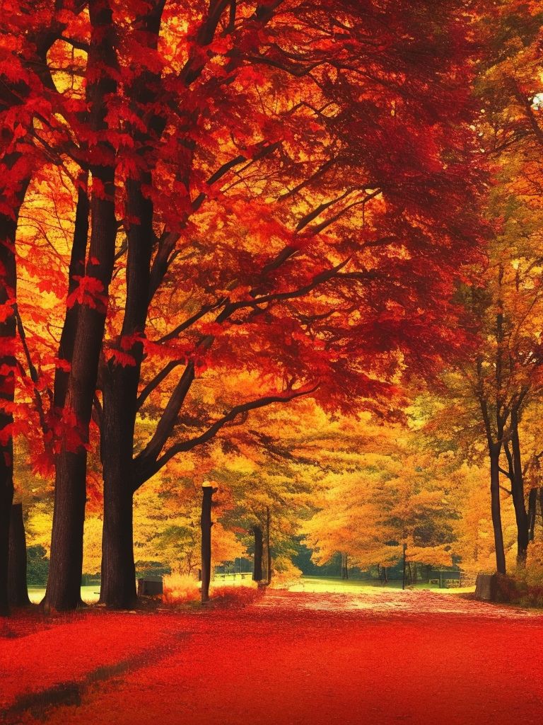 fall trees iphone wallpaper