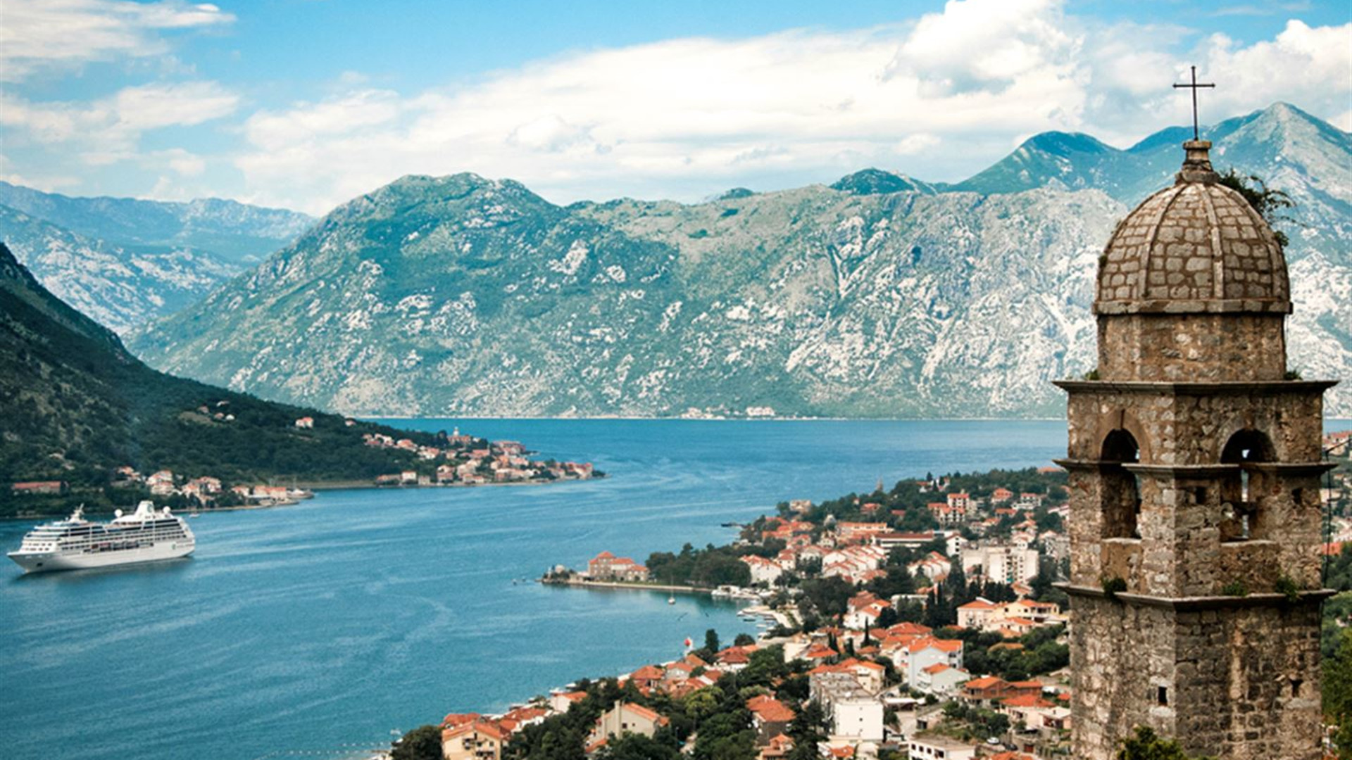 Click to view large image Southern Europe: Montenegro, Corfu & Medieval Fortresses