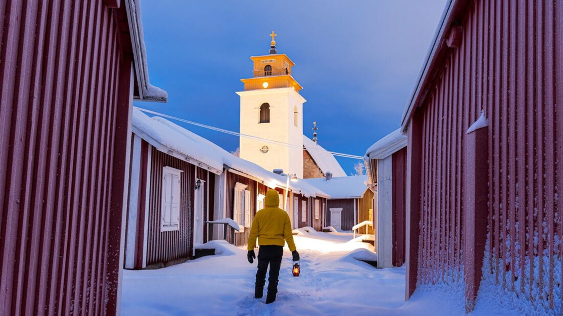 Click to view large image Northern Scandinavia in Winter