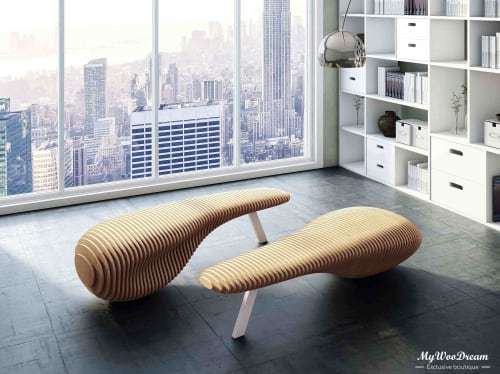 Banquette design | Reception banquette | Banquette accueil paramétrique | Mobilier parametrique france