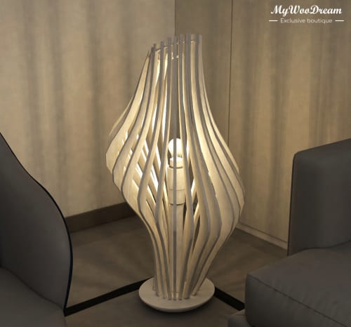lampe suspension design en bois mywoodream