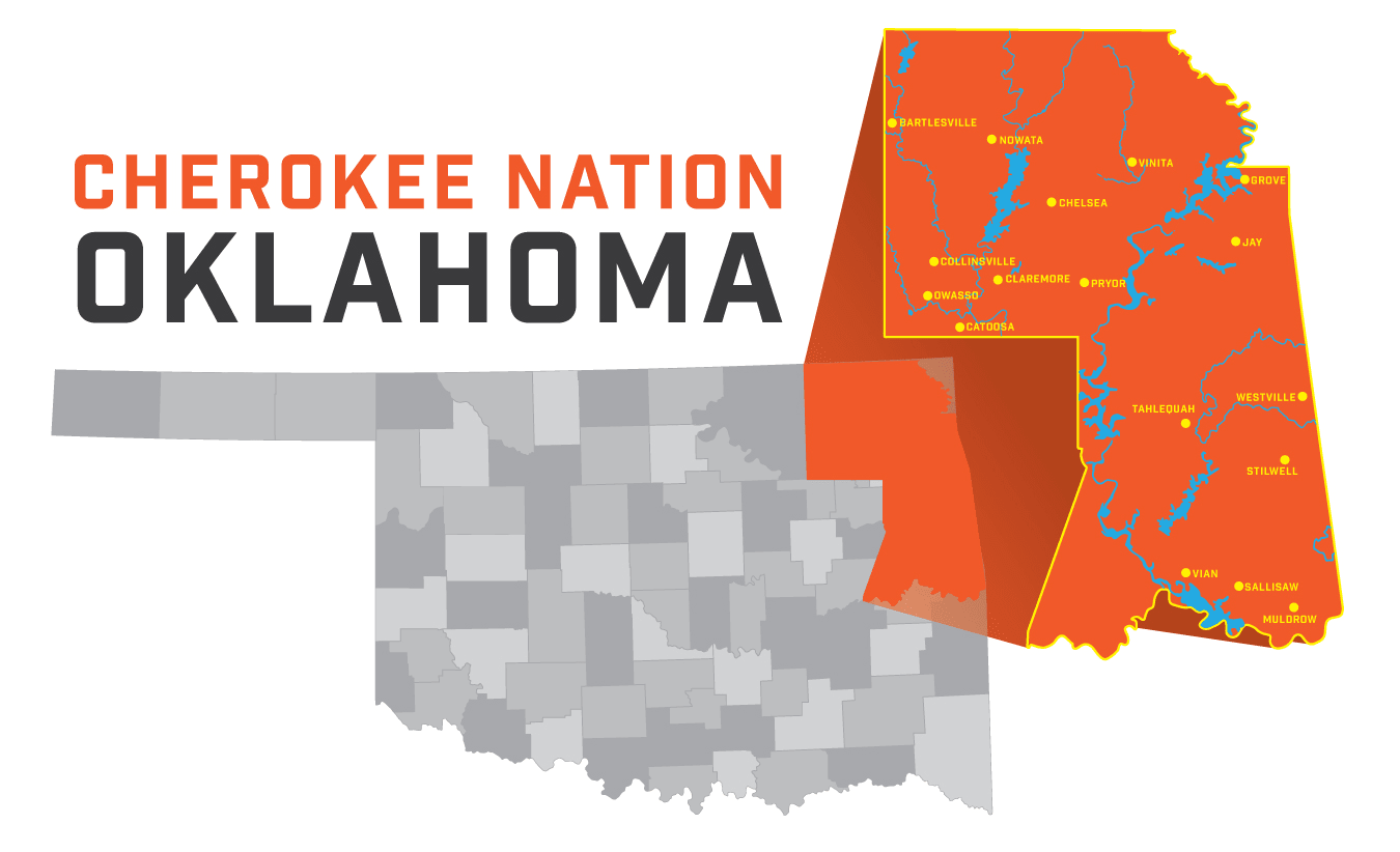 Cherokee Nation 14 County Map Nafoaorg | Cherokee Nation