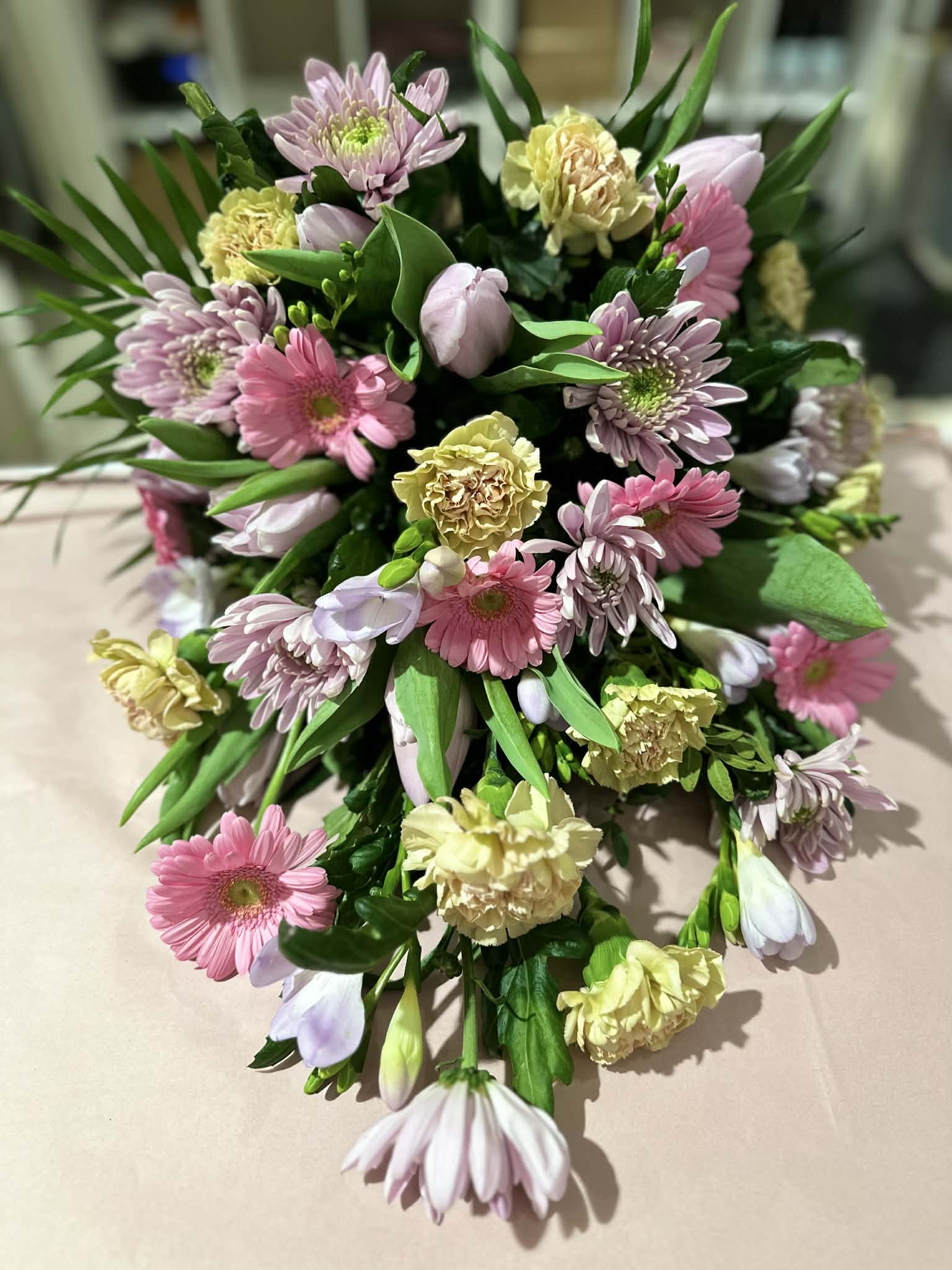 Bårebuket, efter floristens valg