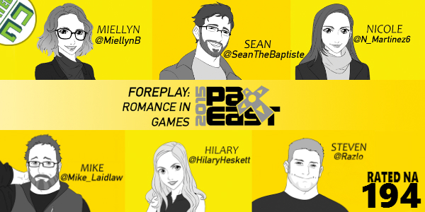 Rated NA 194: Foreplay Romance In Games @ PAX East 2015