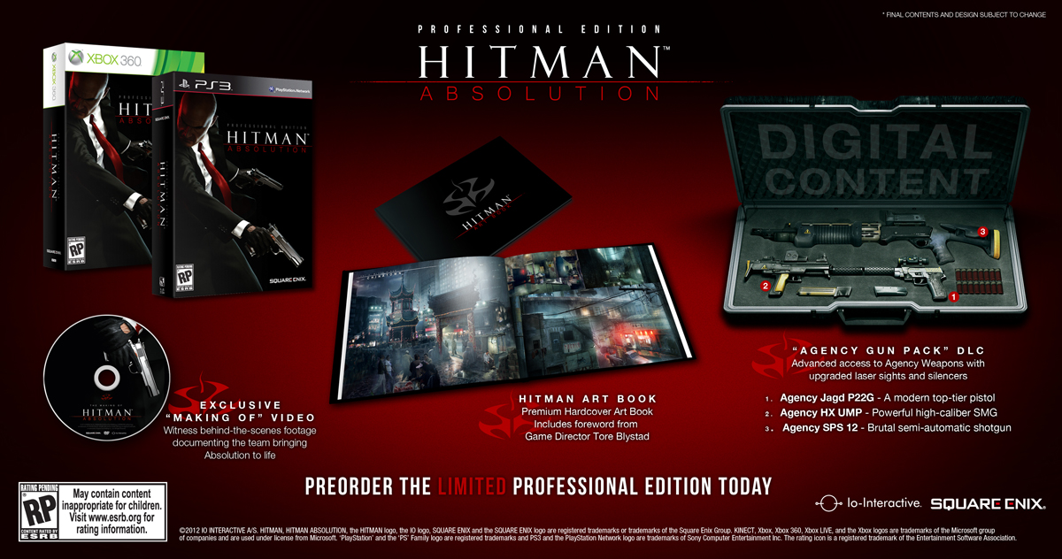 Hitman: Absolution Pre-order Bonuses Detailed
